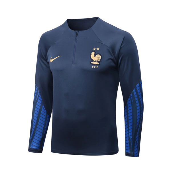Trainings-Sweatshirt Frankreich Top 2023 Blau 4